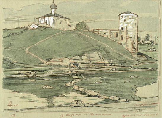 Маторин Михаил Владимирович. Изборск. Церковь Козьмы и Дамиана. Гремячья башня. 